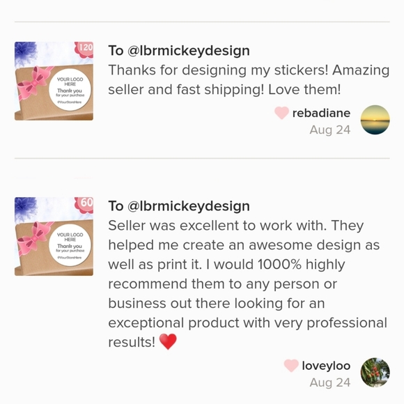 Thank you Stickers - Picture 3 of 4